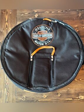 Harley-Davidson Black and Orange Collapsible Cooler- Brand New